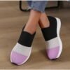 Women Colorblock Casual Round Toe Sneaker