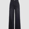 Straight Wide-Leg Denim Pants