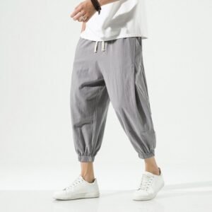 New Loose Plus Size Cotton Men's Pants