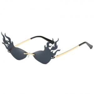 Flame Design Irregular Sunglasses For Women