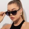 Fashion Street Retro Double Beam Sunglasses